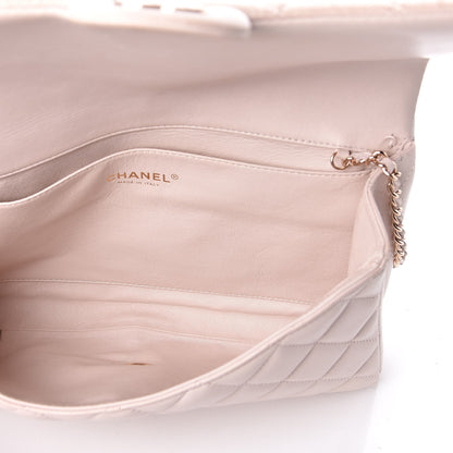 Chanel Lambskin Quilted Clutch With Chain Flap Beige Clair 5 of 11