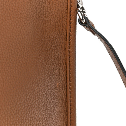 Prada Vitello Daino Soft Mini Hobo Messenger Bag Caramel 13 of 15