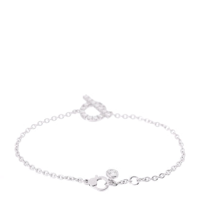 Hermes 18K White Gold Diamond Finesse Bracelet SH 3 of 4