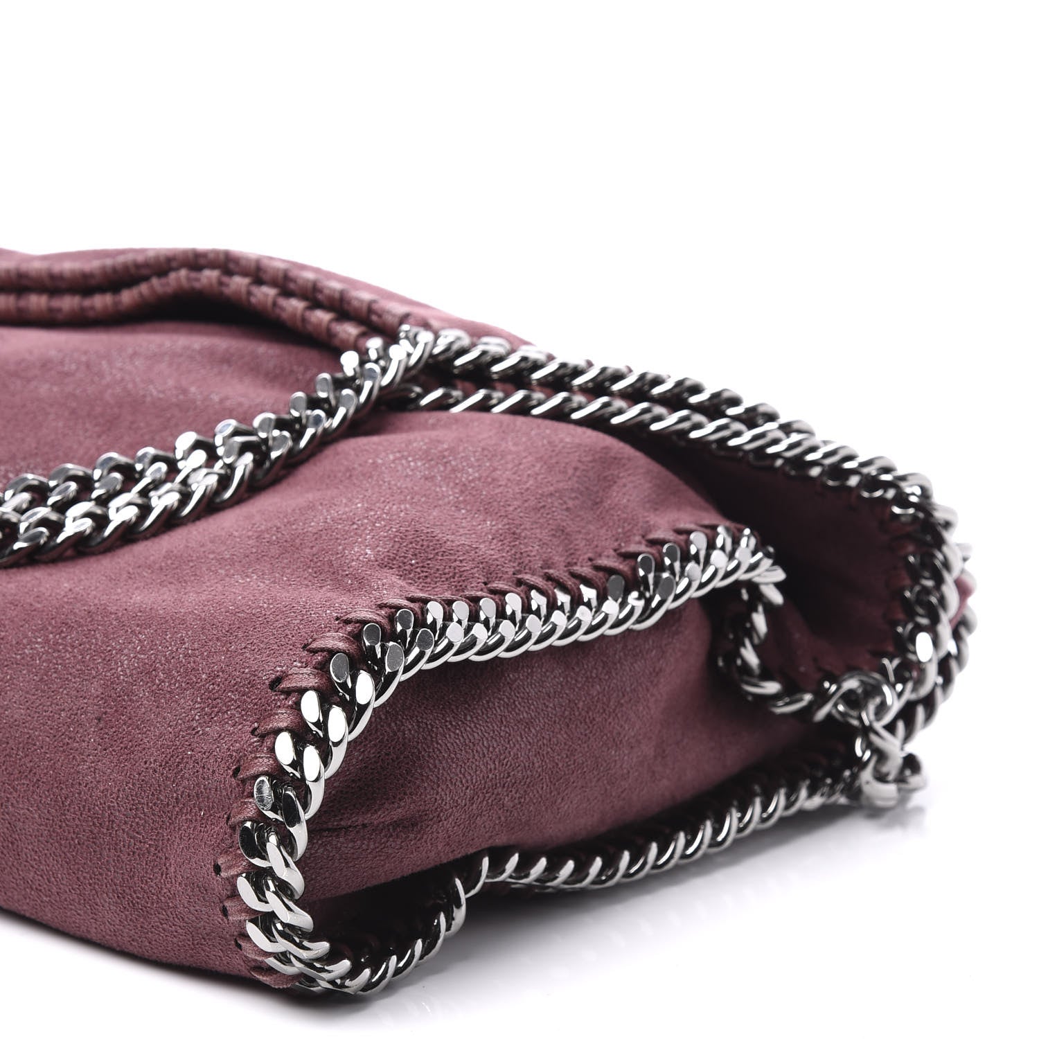 Stella McCartney Shaggy Deer Falabella Fold Over Tote Plum 7 of 8