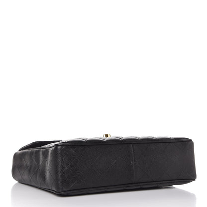 Chanel Caviar Quilted Jumbo Single Flap Black 4 of 9