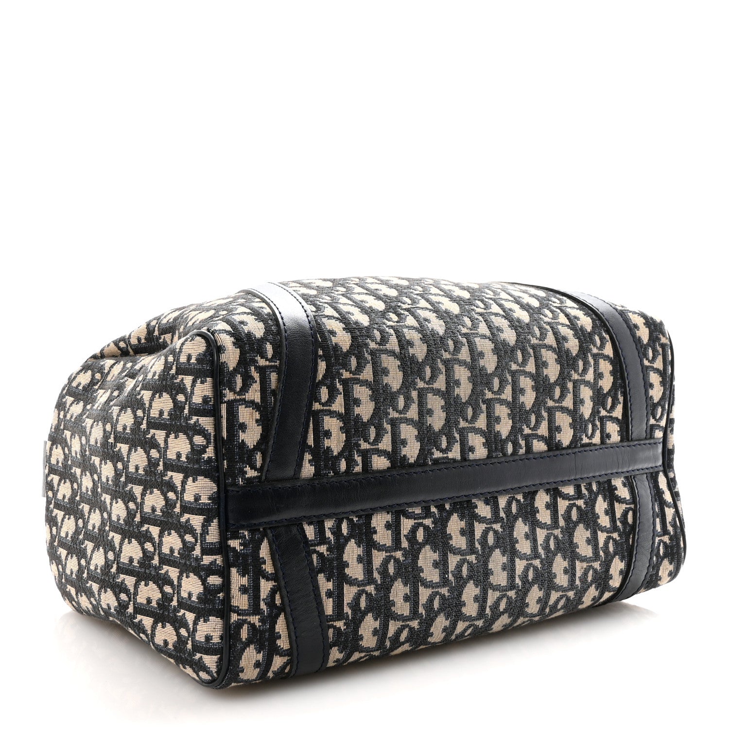 Christian Dior Monogram Boston Navy Blue 4 of 11