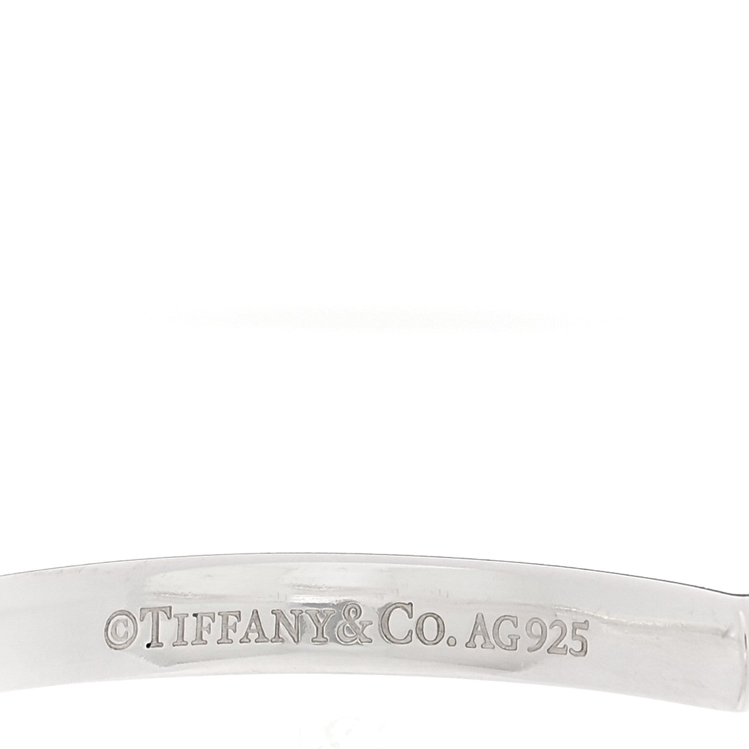 Tiffany Sterling Silver Narrow 1837 Cuff Bracelet 3 of 3