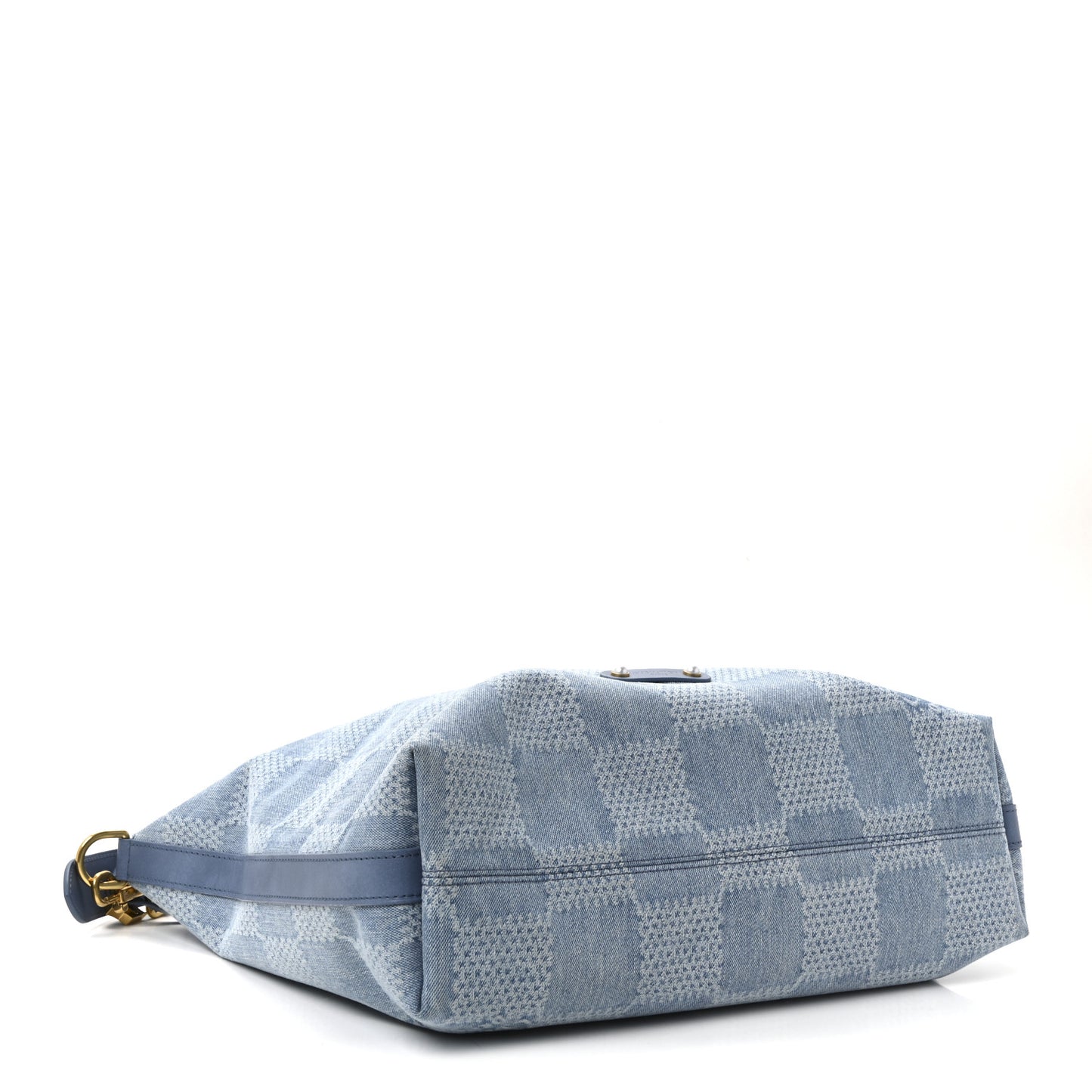 Damier Denim Vagabond Hobo Blue