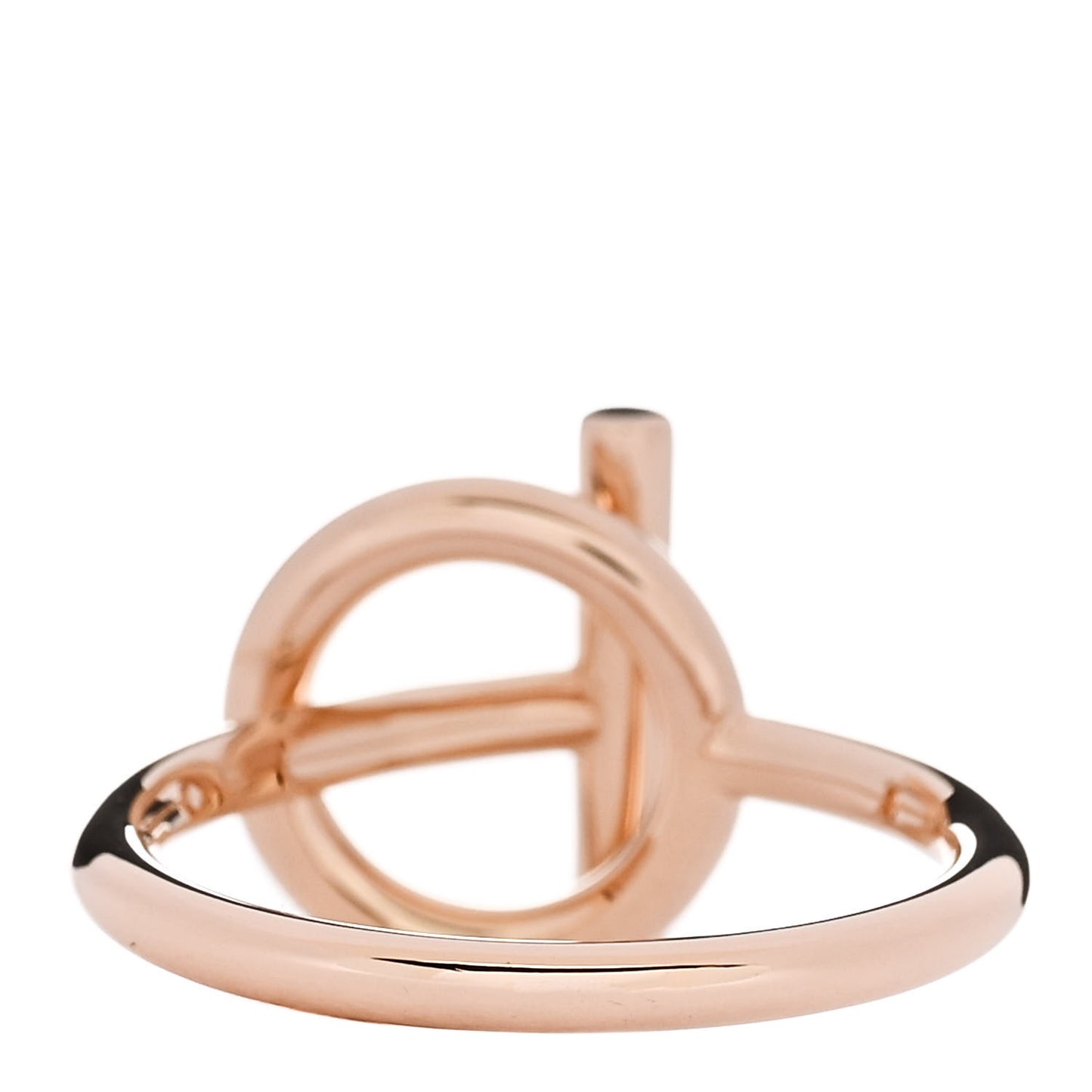 18K Rose Gold Diamond PM Echappee Ring 55 7.25