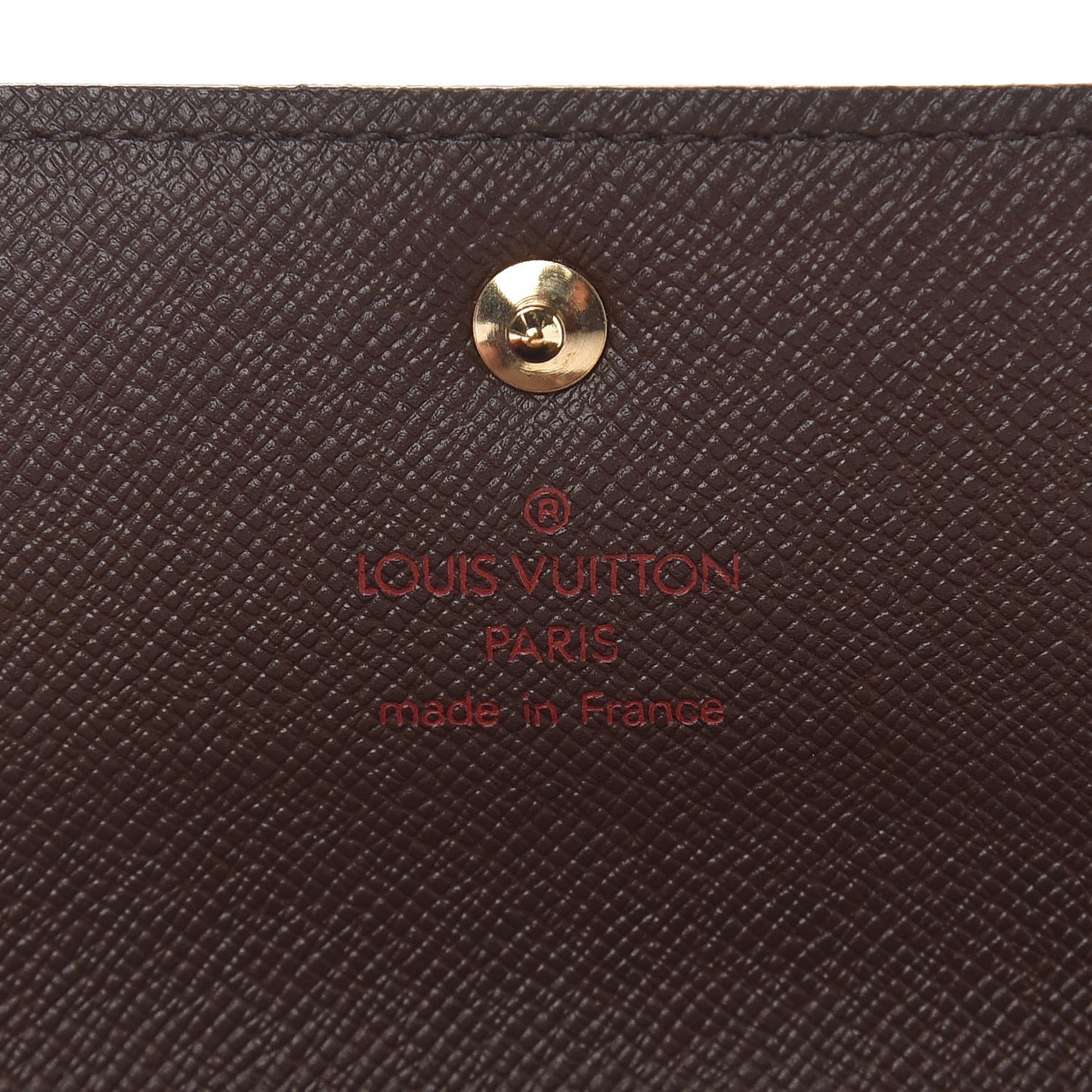 Damier Ebene Porte Tresor Etui Papier Wallet