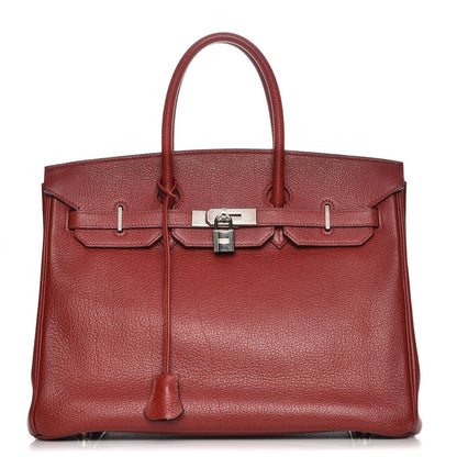 Hermes Buffle Skipper Birkin 35 Rouge H 1 of 26