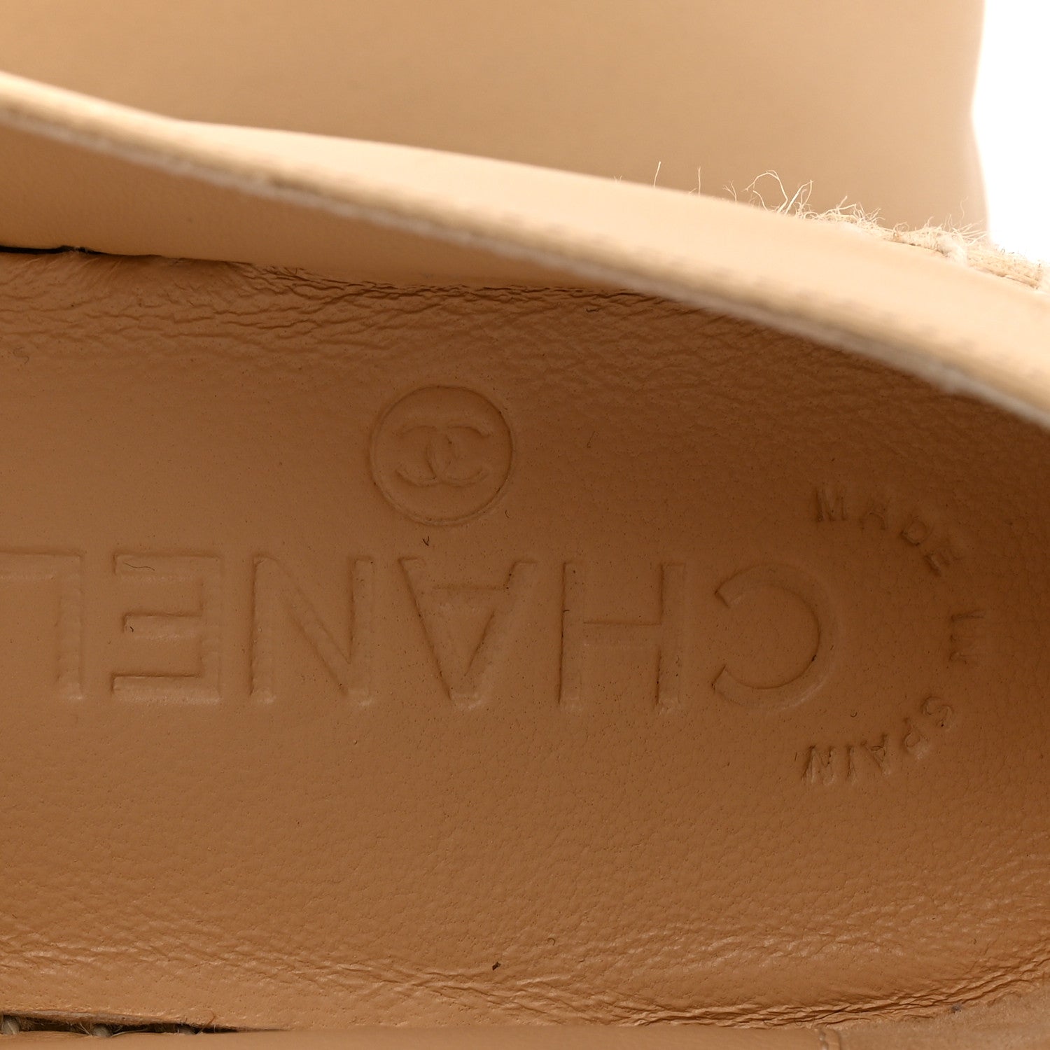 Chanel Lambskin Quilted CC Espadrilles 36 Beige 7 of 10