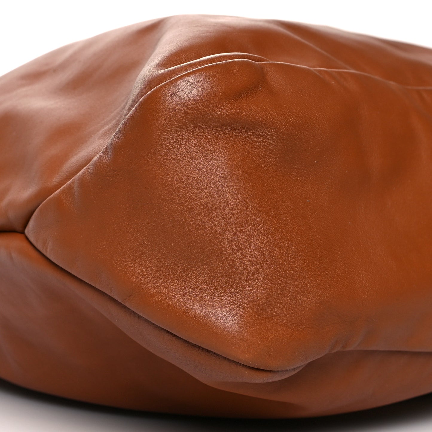 Calfskin Large Horsebit Chain Hobo Brown