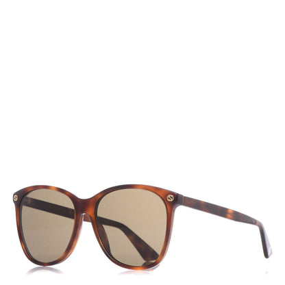 Gucci Acetate Round GG Sunglasses GG0024S Tortoise 1 of 8