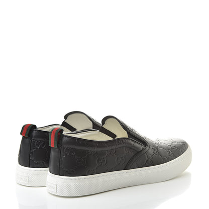 Gucci Guccissima Mens Dublin Slip On Sneakers 7.5 Black 4 of 12