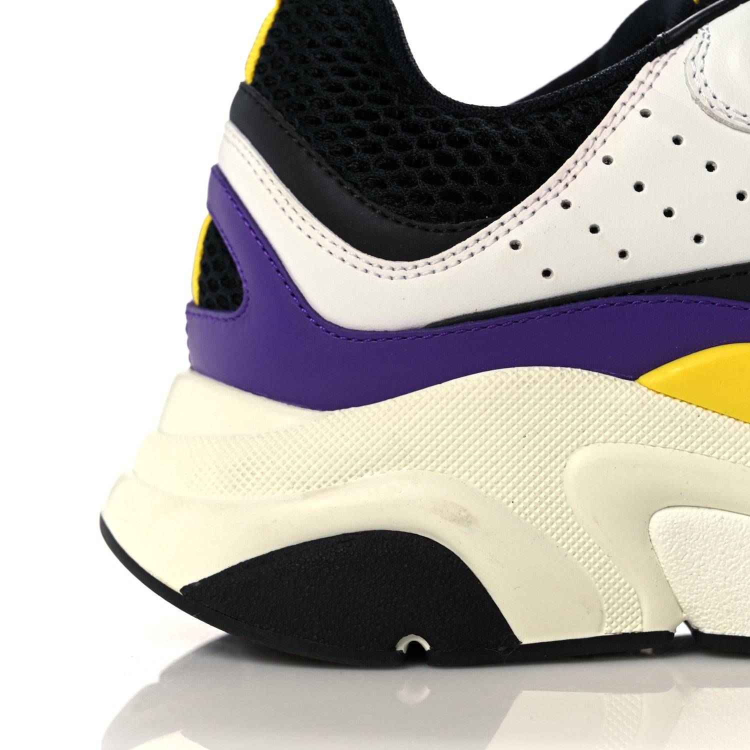 Christian Dior Technical Mesh Calfskin Mens B22 Sneakers 40 Violet White 12 of 15