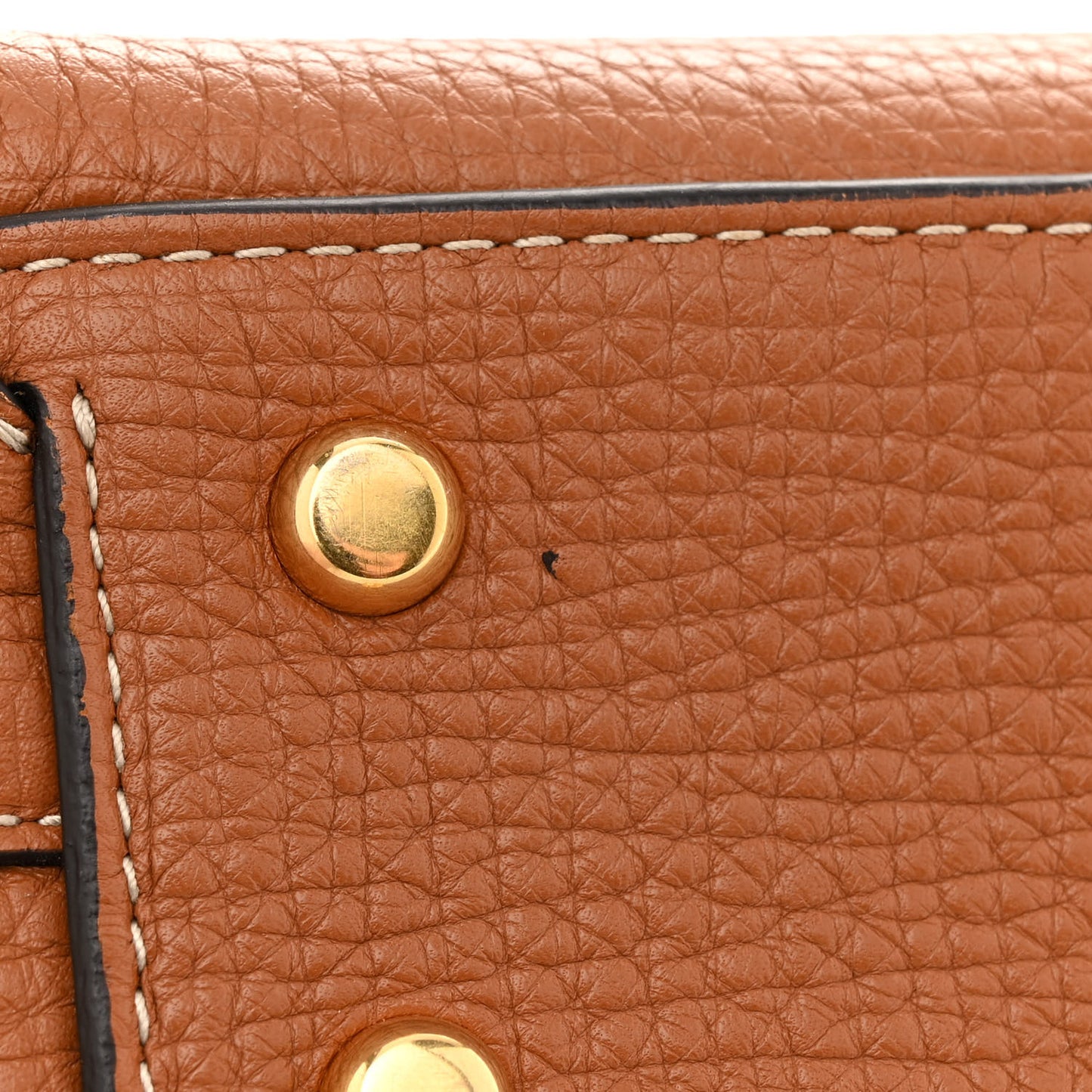 Grainy Calfskin Small Arco Wood