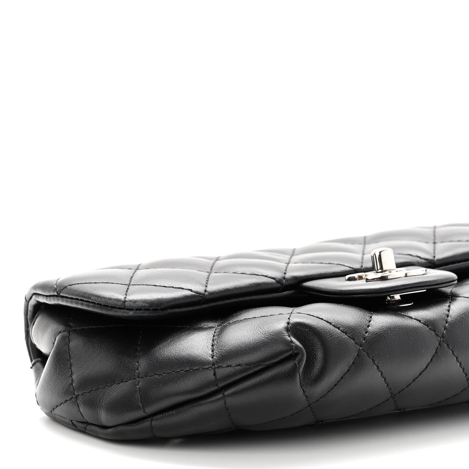 Chanel Calfskin Quilted CC Uniform Flap Belt Bag Black 7 of 8