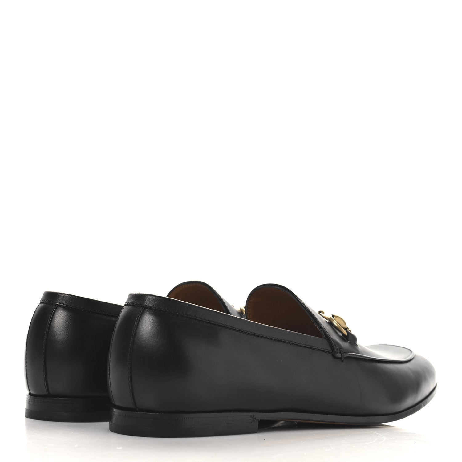 Gucci Calfskin Horsebit Mens Jordaan Loafers 7 Black 5 of 10
