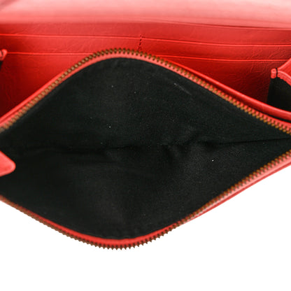 Balenciaga Agneau Classic Hardware Continental Zip Around Wallet Rose Jaipur 8 of 8