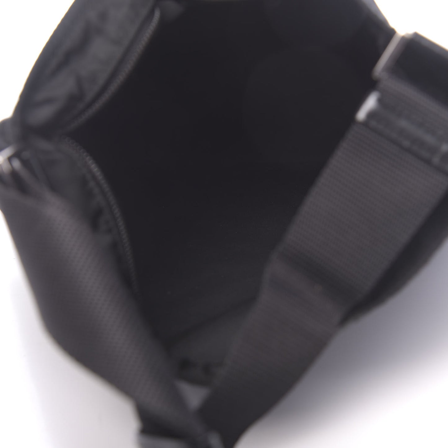Nylon Vela Flat Messenger Bag Black