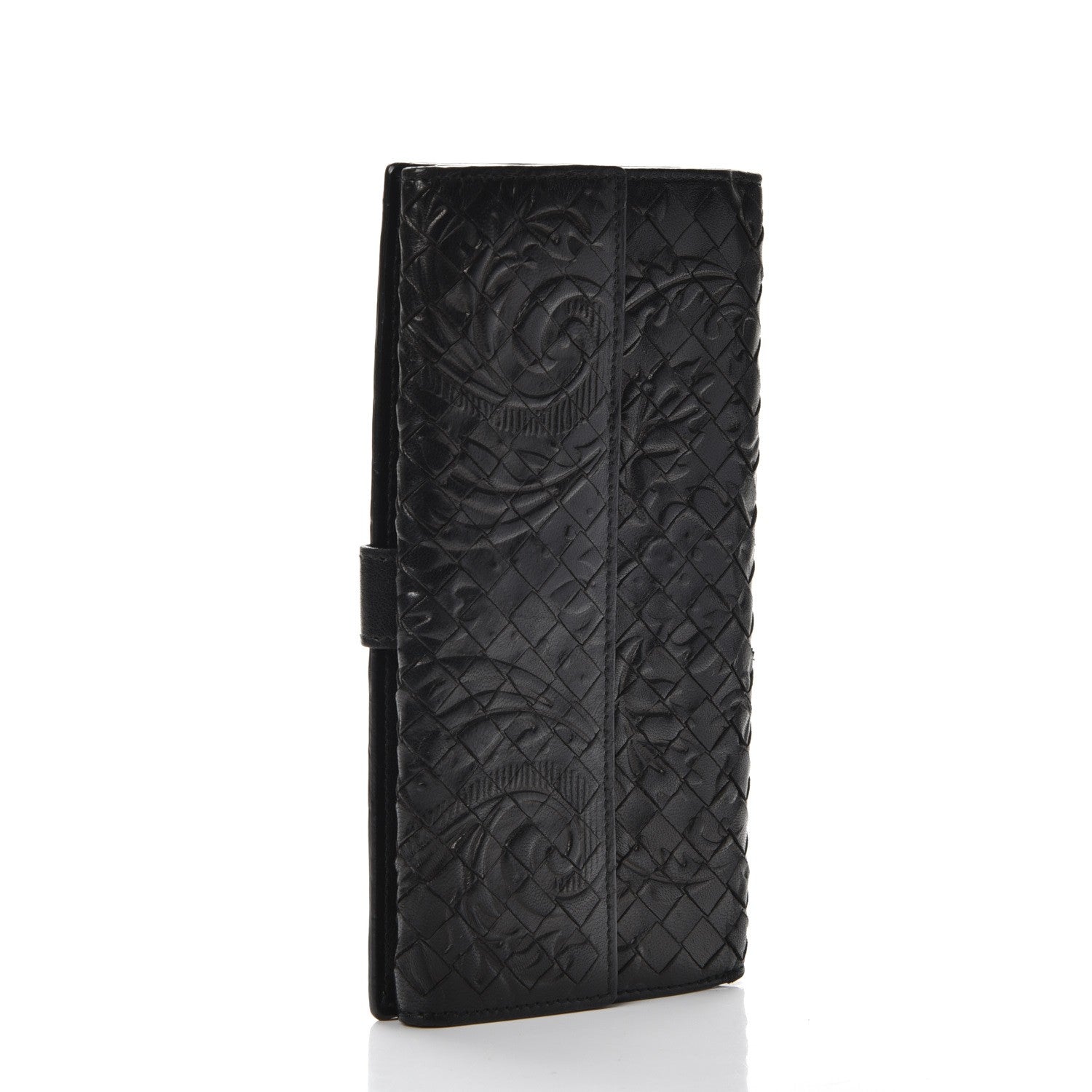 Bottega Veneta Nappa Intrecciato Embossed Continental Wallet Nero Black 3 of 12