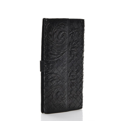Bottega Veneta Nappa Intrecciato Embossed Continental Wallet Nero Black 3 of 12