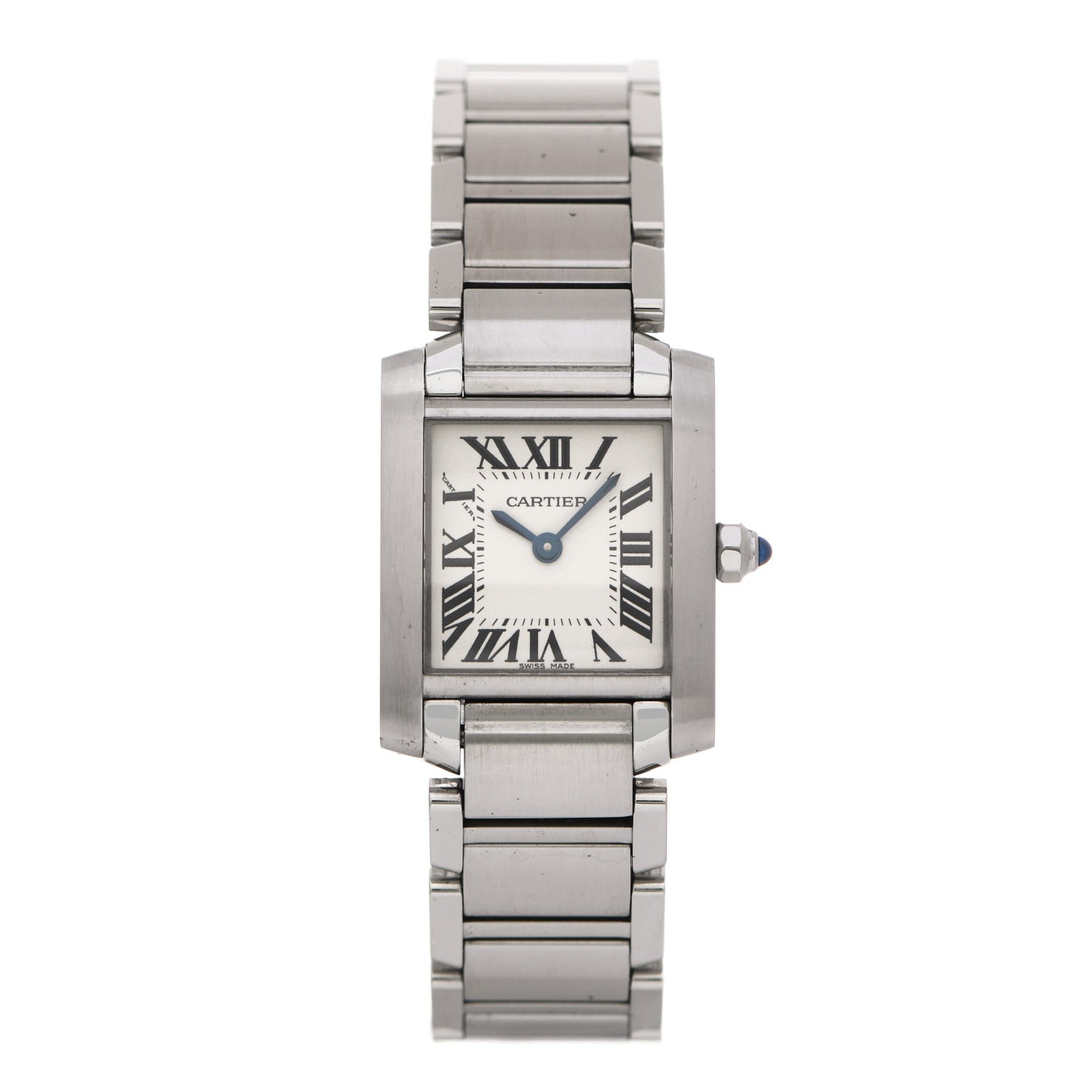 Stainless Steel 20mm Tank Francaise Quartz Watch