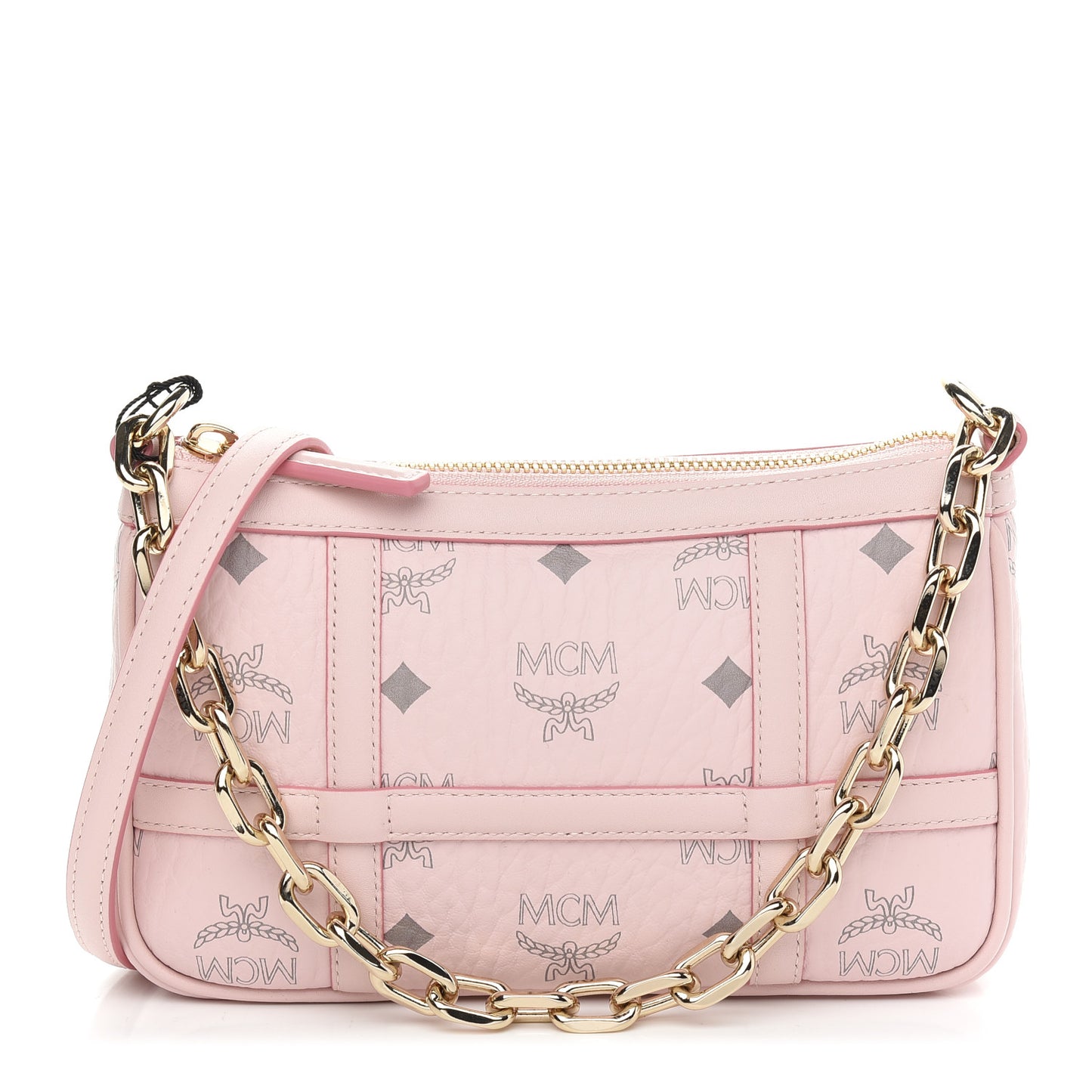 Visetos Nappa Mini Delmy Chain Shoulder Bag Powder Pink