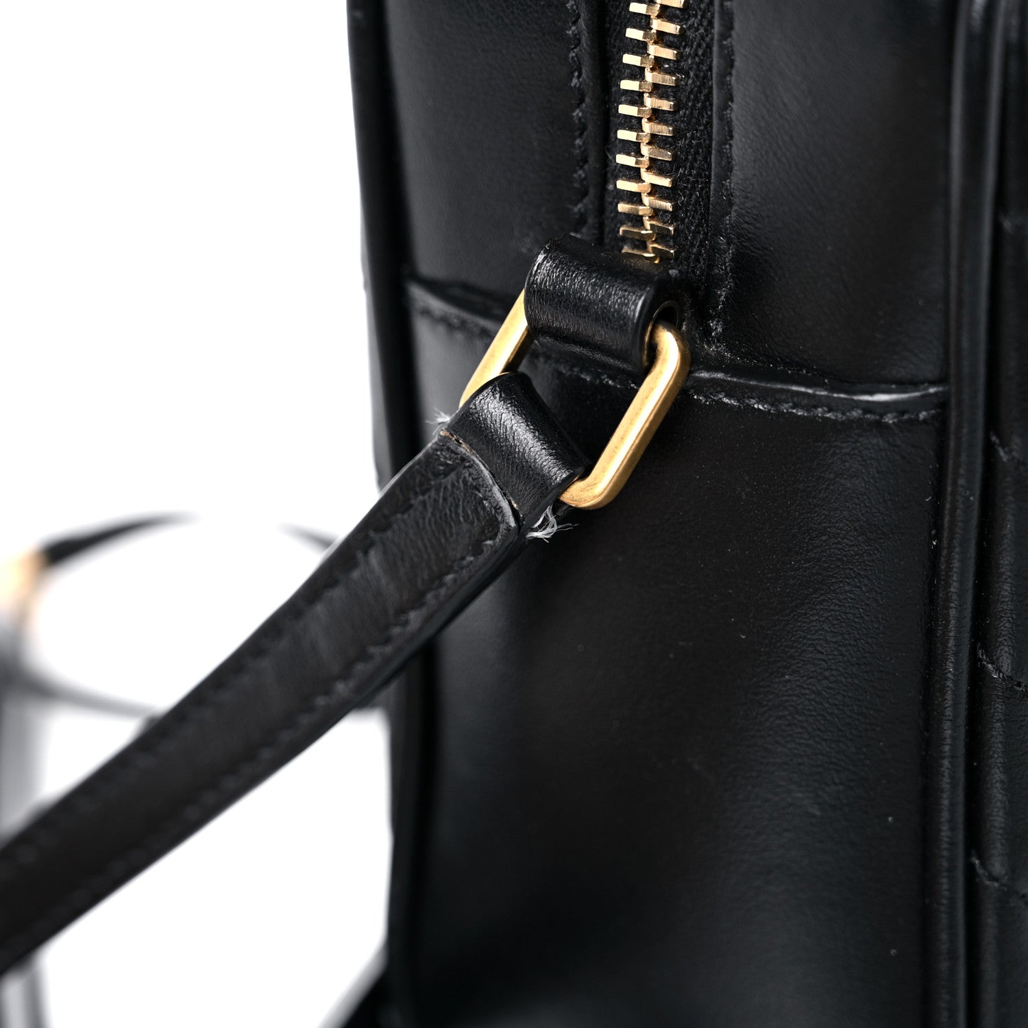 Saint Laurent Calfskin Matelasse Monogram Lou Camera Bag Black 16 of 16