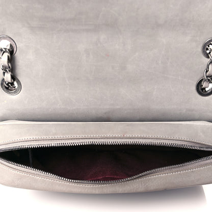 Chanel Glazed Calfskin Quilted Medium Day Trip Flap Grey 4 of 14