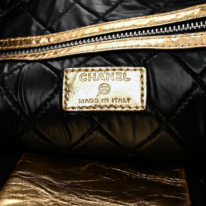 Chanel Metallic Lambskin Large Feministe Maize Feminine Pouch Clutch Gold 6 of 7