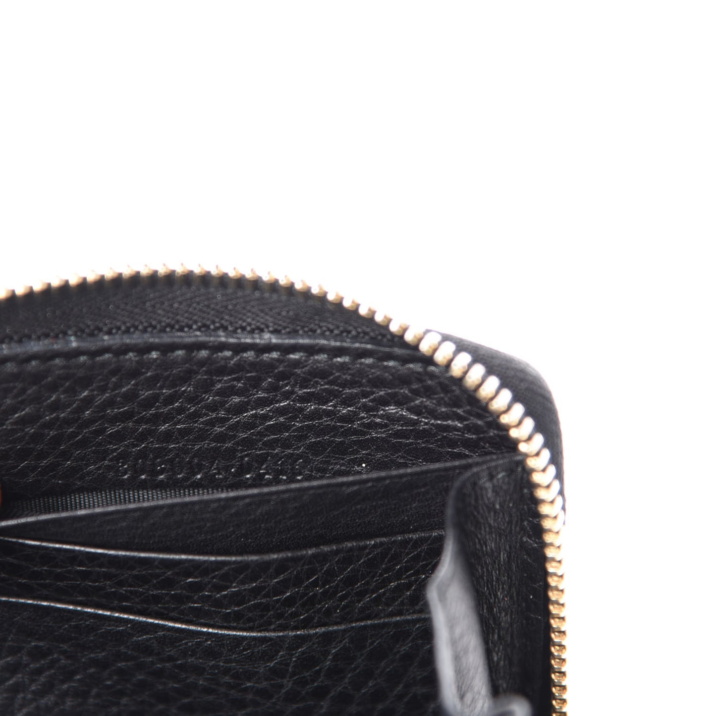 Calfskin Soho Zip Around Wallet Black
