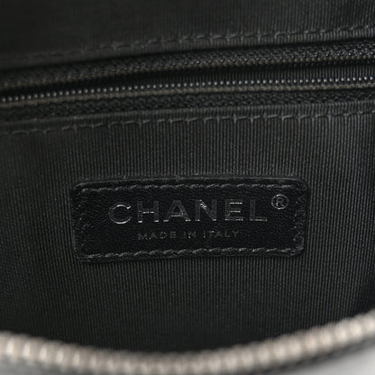 Chanel Calfskin Chain 20s Signe Waist Bag Black 6 of 13