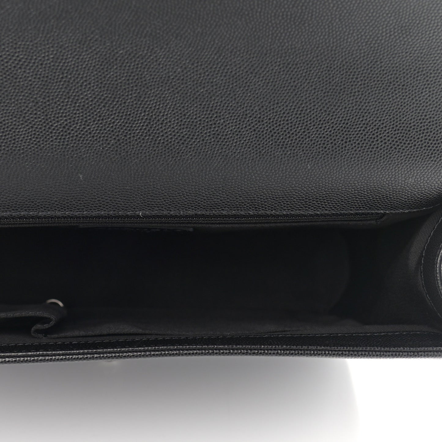 Caviar Quilted Large Boy Flap Black