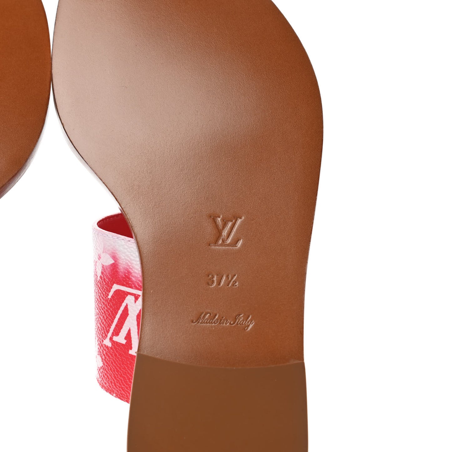 Monogram Escale Palma Sandals 37.5 Rouge