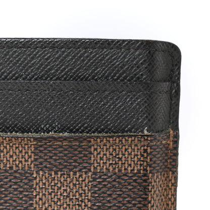 Louis Vuitton Damier Ebene Pince Card Holder Bill Clip 7 of 8