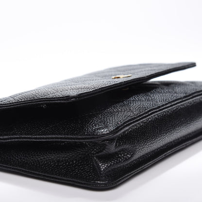Chanel Caviar Quilted Wallet On Chain WOC Black 8 of 14