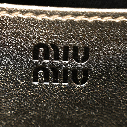 Miu Miu Metallic Nappa Matelasse Mini Arcadie Top Handle Bag Pirite 6 of 10