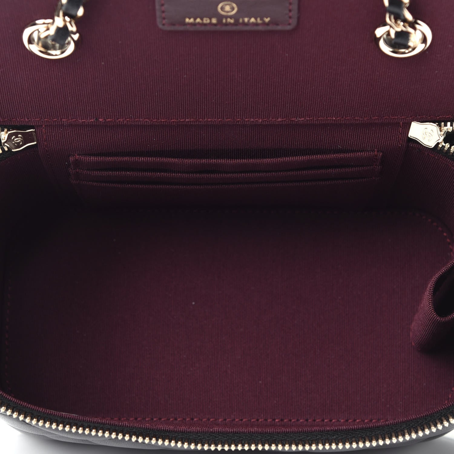 Chanel Lambskin Quilted Small Vanity Case With Chain Black 5 of 9