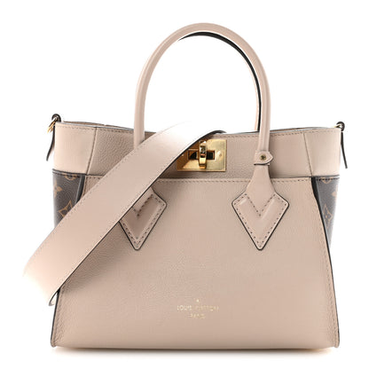 Louis Vuitton Calfskin Monogram On My Side PM Greige 1 of 9