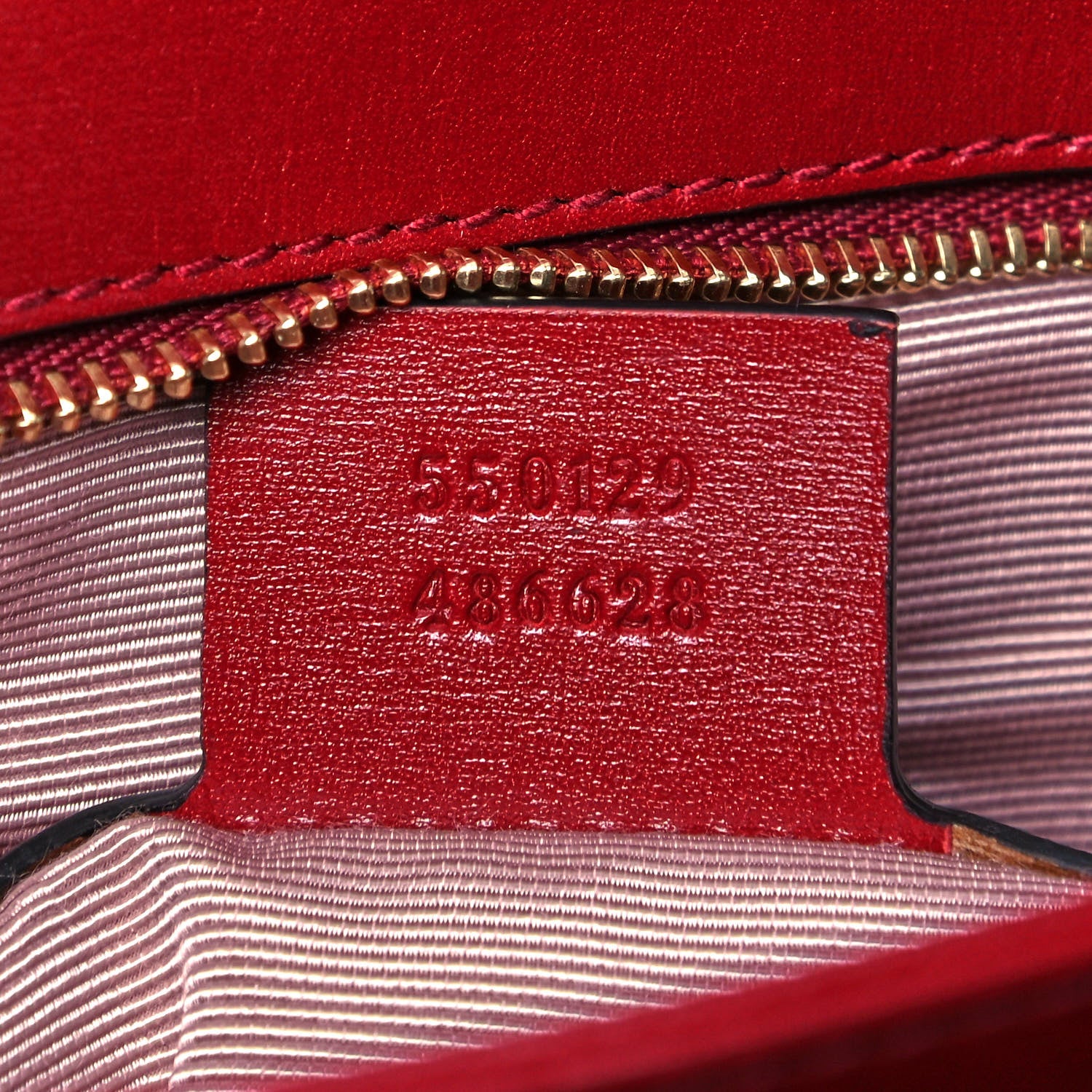 Gucci Vitello Palmellato Lux Bi-Color Small Arli Flap Shoulder Bag New Cherry Red Black 7 of 9