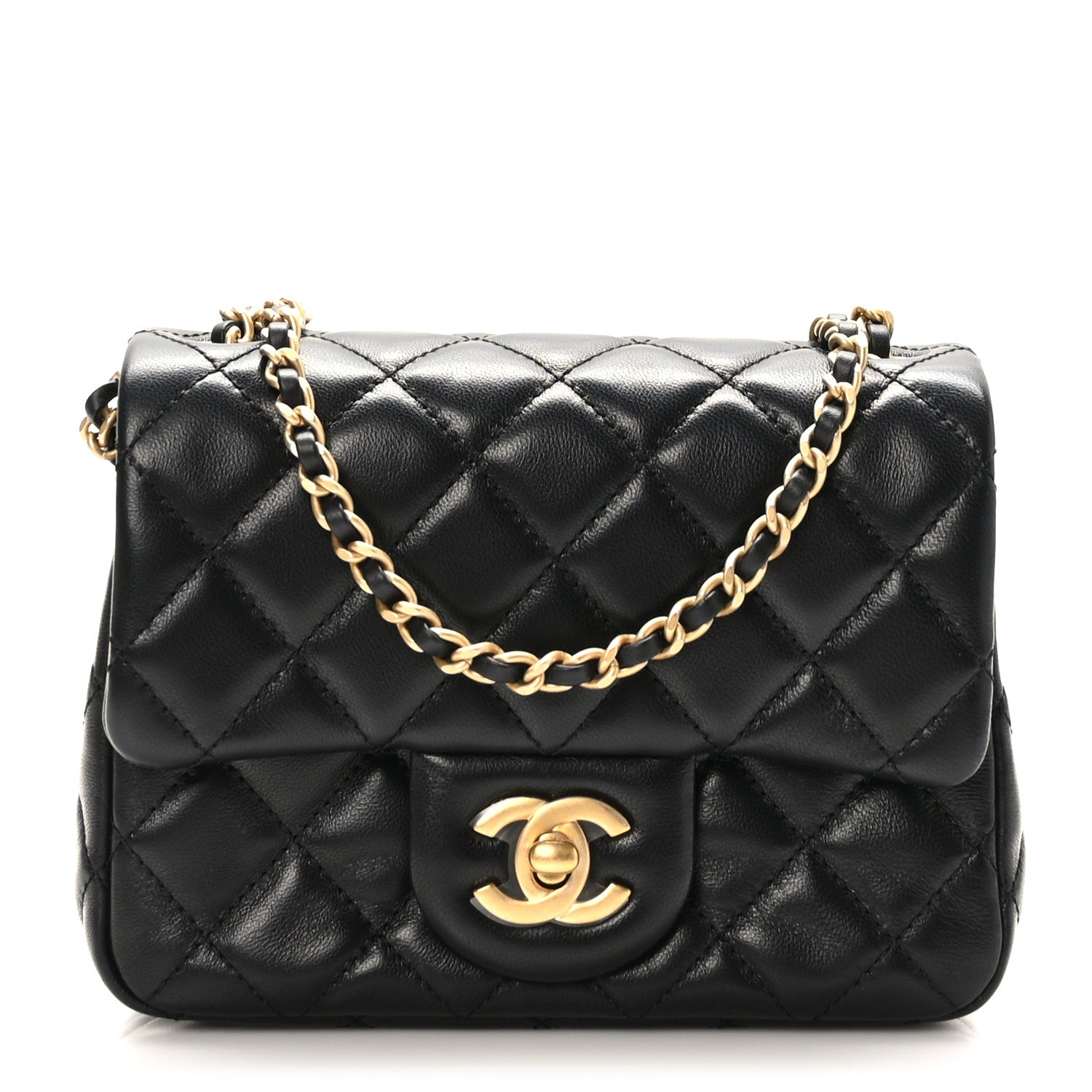 Chanel Lambskin Quilted Mini Pearl Crush Flap Black 1 of 10