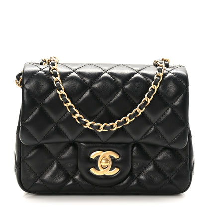Chanel Lambskin Quilted Mini Pearl Crush Flap Black 1 of 10