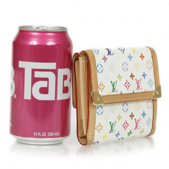 Monogram Multicolor Porte-Monnaie Billets Wallet White