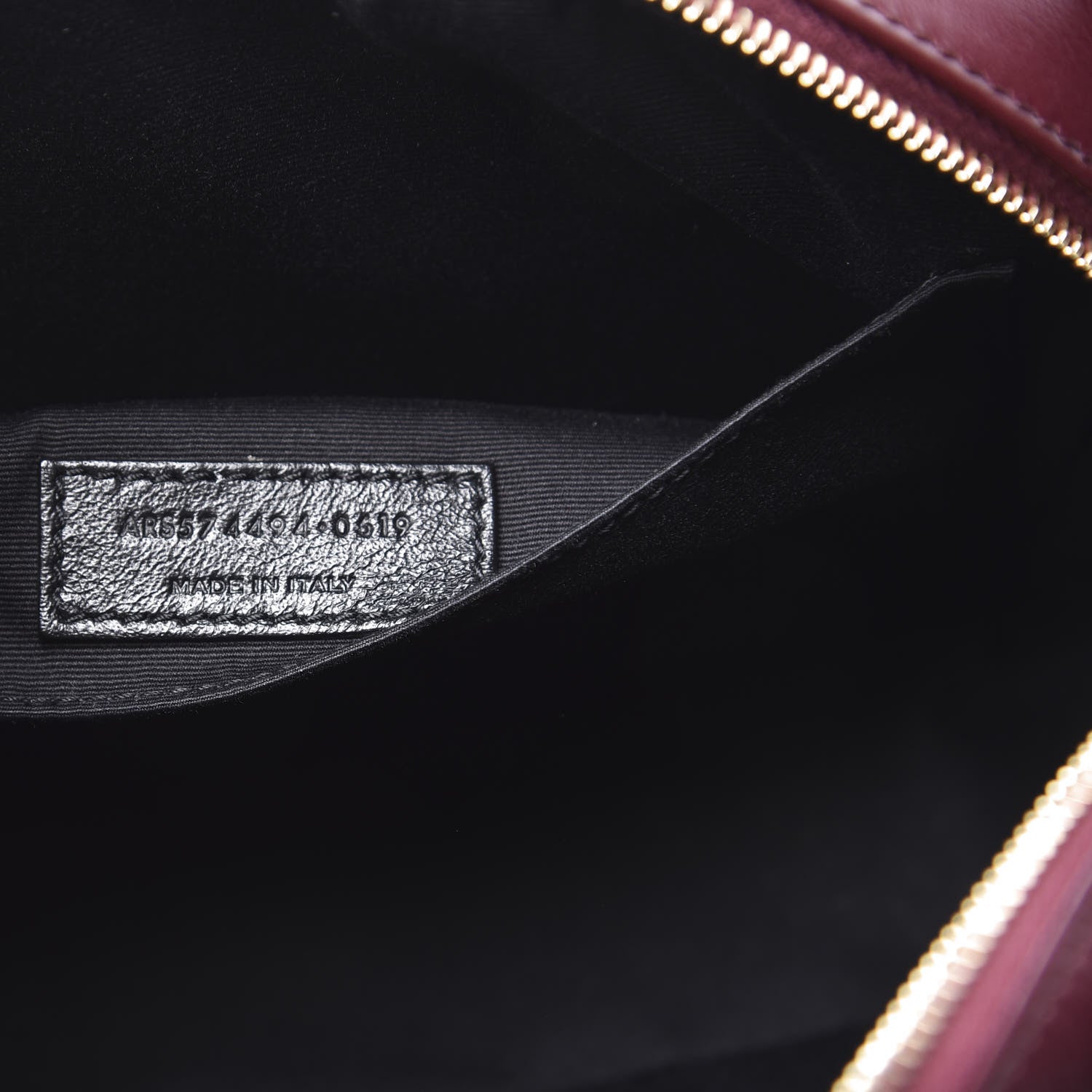 Saint Laurent Calfskin Matelasse Monogram Lou Camera Bag Dark Legion Red 6 of 9