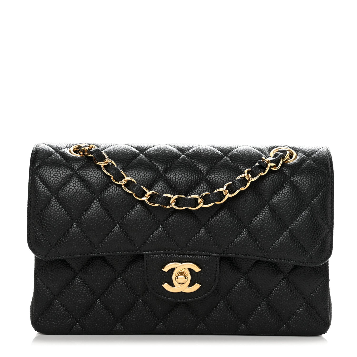 Chanel Caviar Quilted Small Double Flap Black 1 of 12