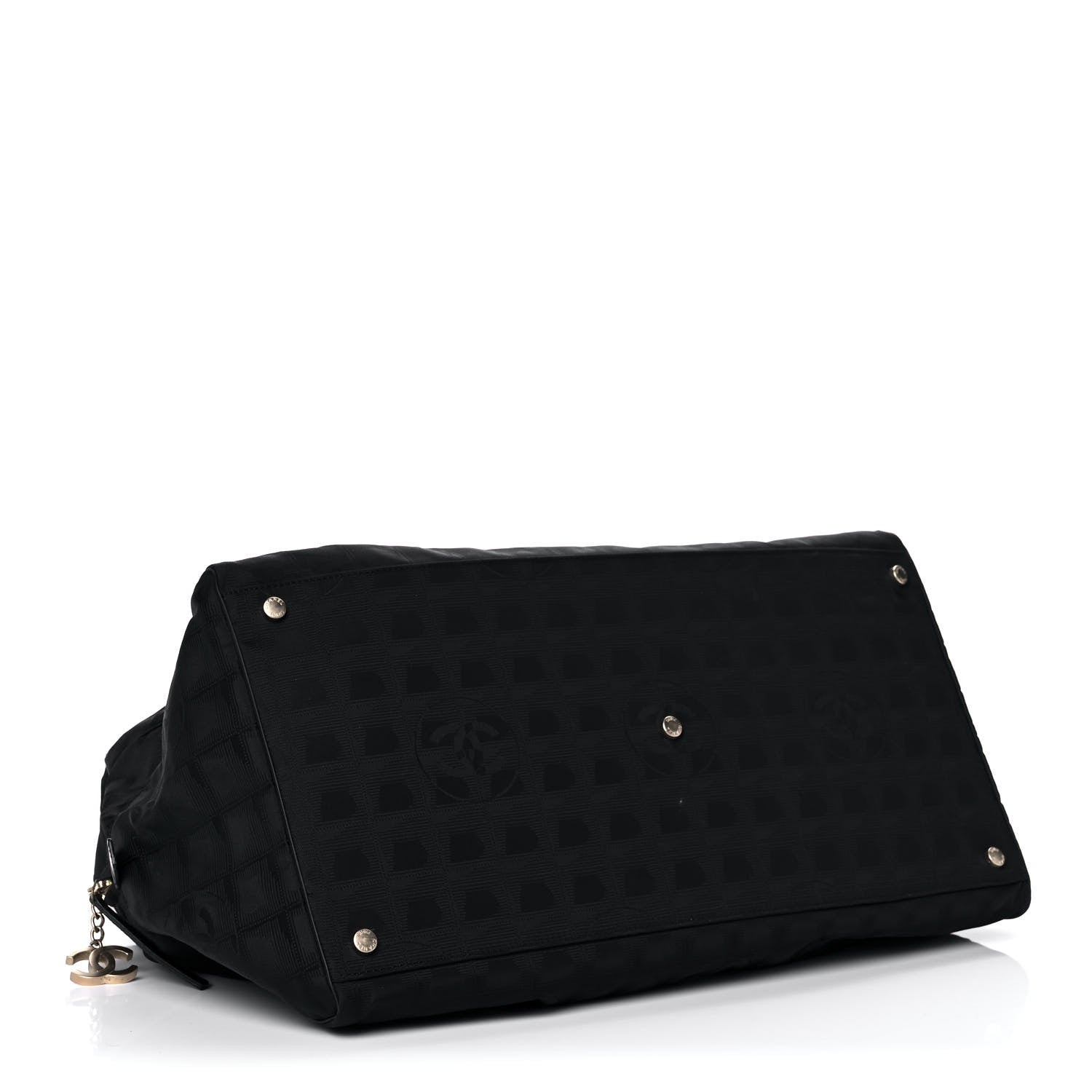 Chanel Nylon Large Travel Tote Black 4 of 13