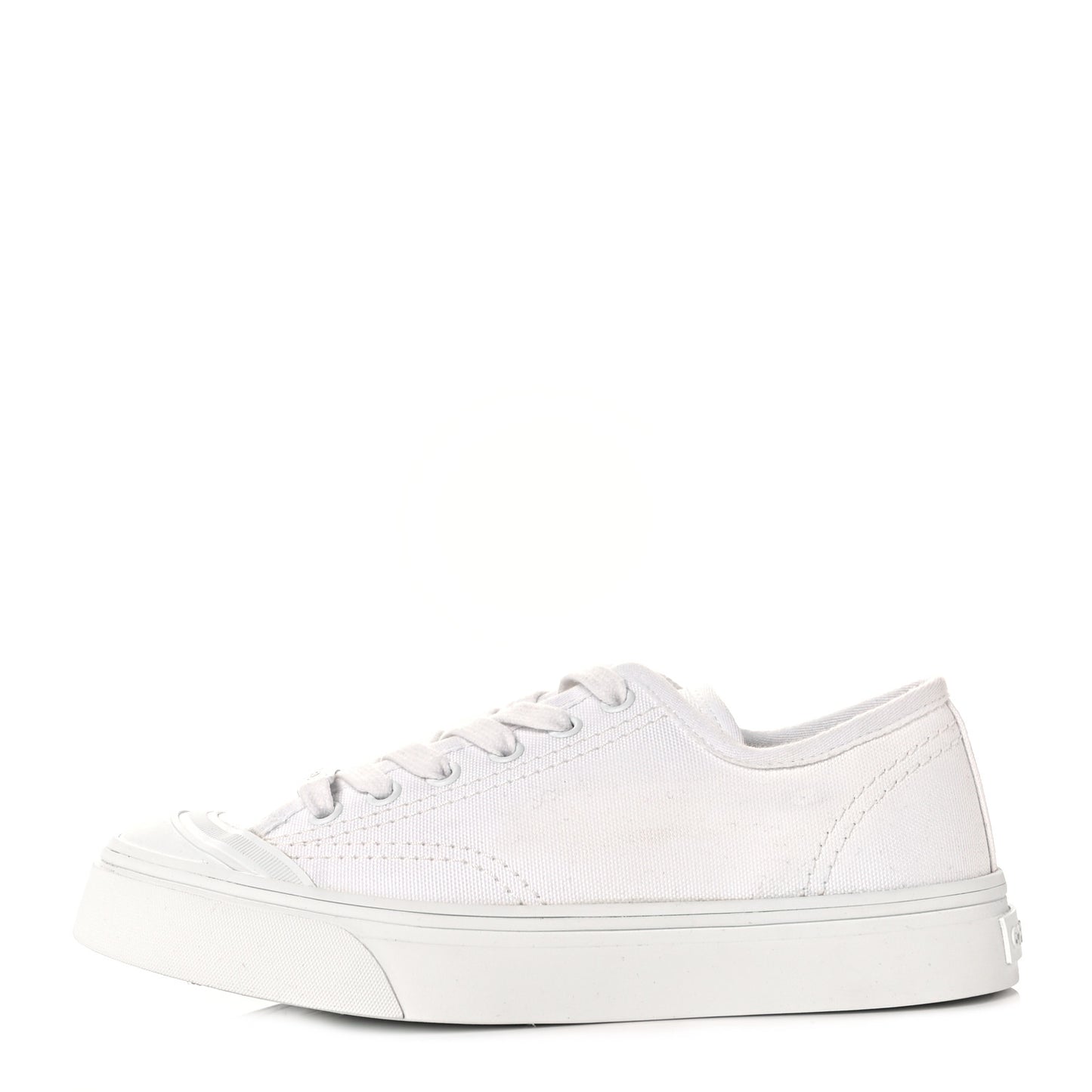 Fabric Low Top Sneakers 36 White