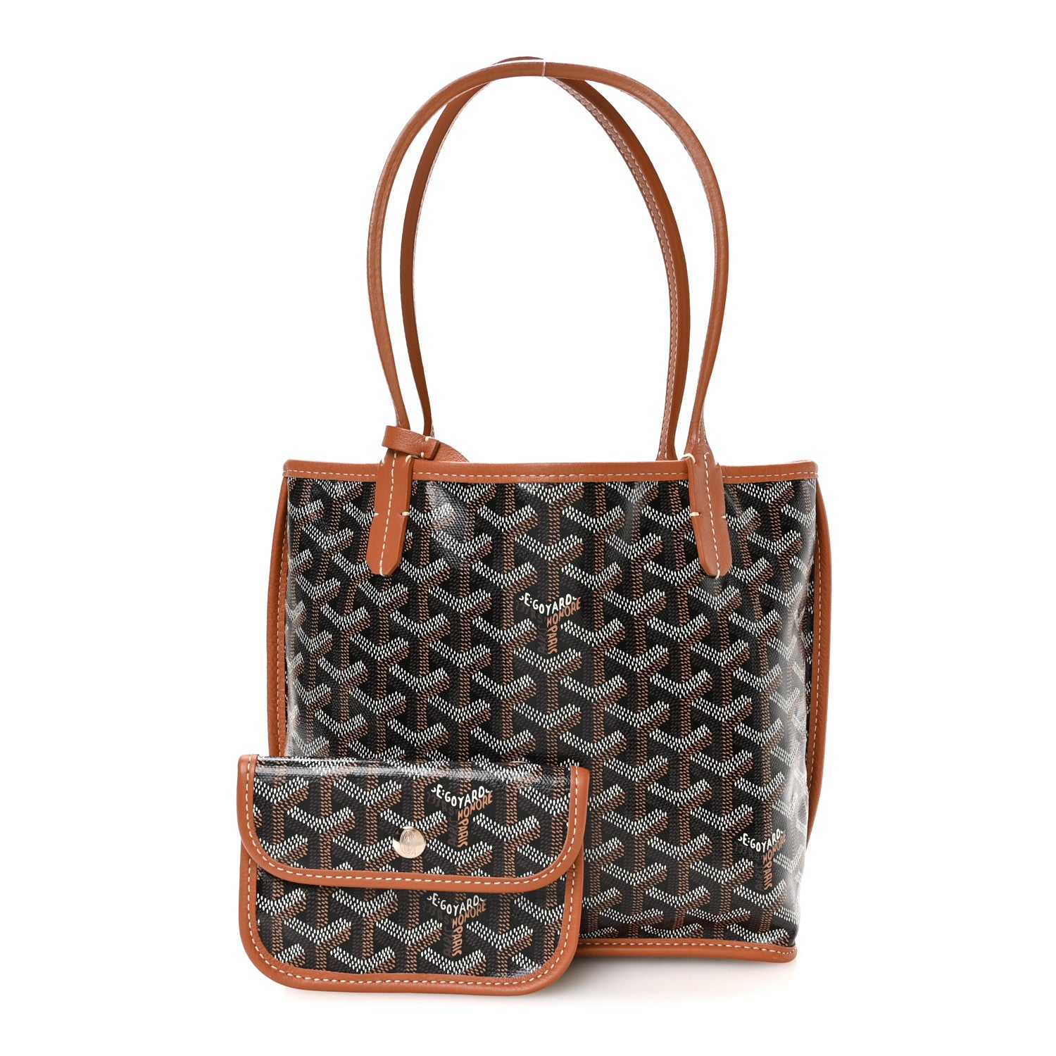 Goyard Goyardine Reversible Mini Anjou Black Gold 3 of 18