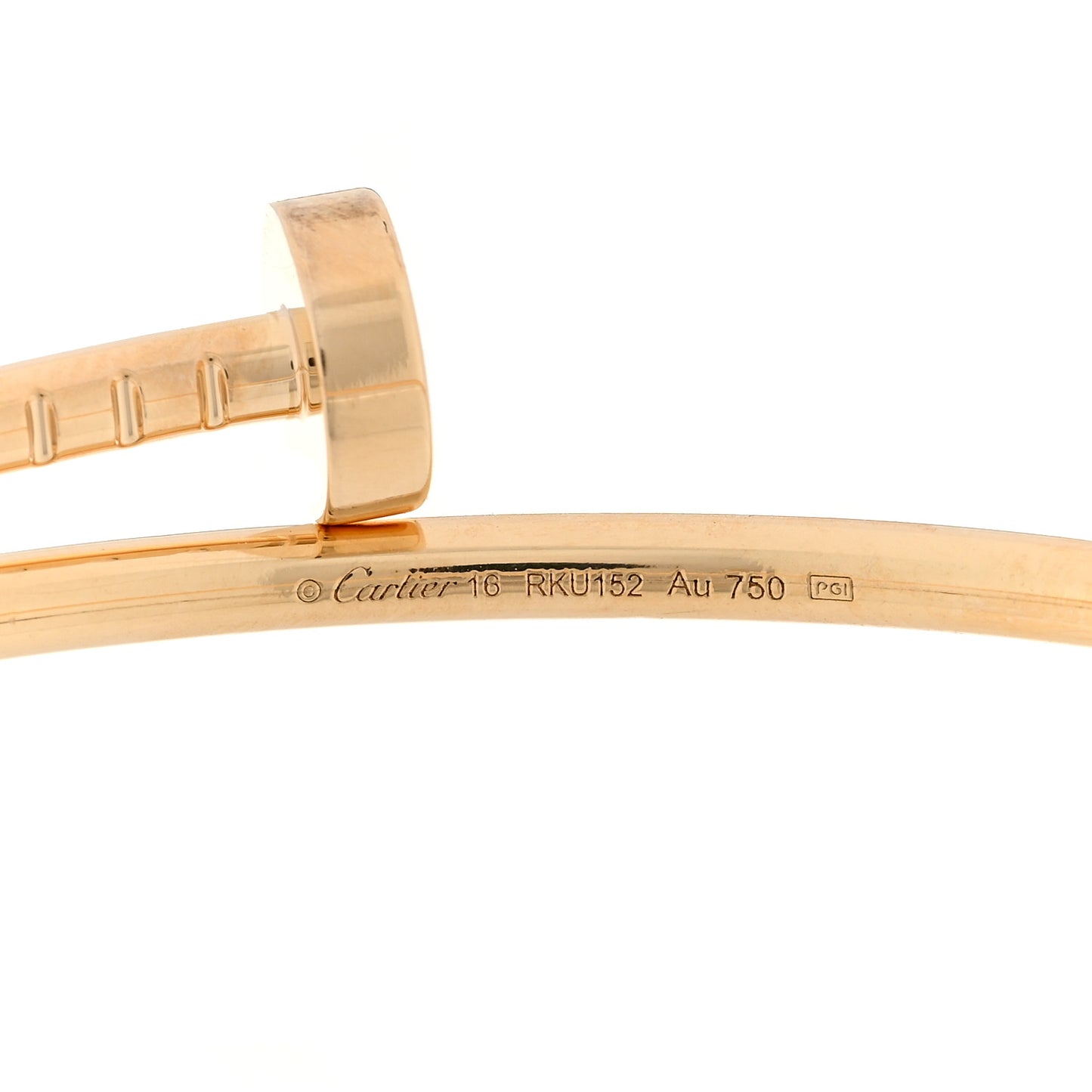 18K Yellow Gold Small Juste Un Clou Bracelet 16