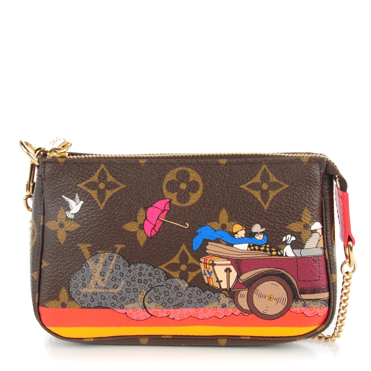 Monogram 2015 Christmas Animation Mini Pochette Accessories