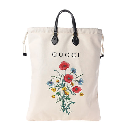 Gucci Canvas Chateau Marmont Drawstring Tote Beige 1 of 9