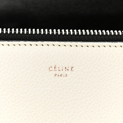Celine Grained Calfskin Medium Edge Shoulder Bag White 6 of 13